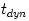 t_{dyn}