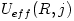 U_{eff}(R, j)
