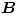\boldsymbol B