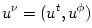 u^{\nu} = (u^t, u^{\phi})