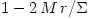 1 - 2\,M\,r/\Sigma