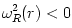 \omega_R^2(r) < 0