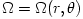\Omega = \Omega(r, \theta)