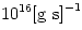 10^{16}{\rm [g\ s]}^{-1}