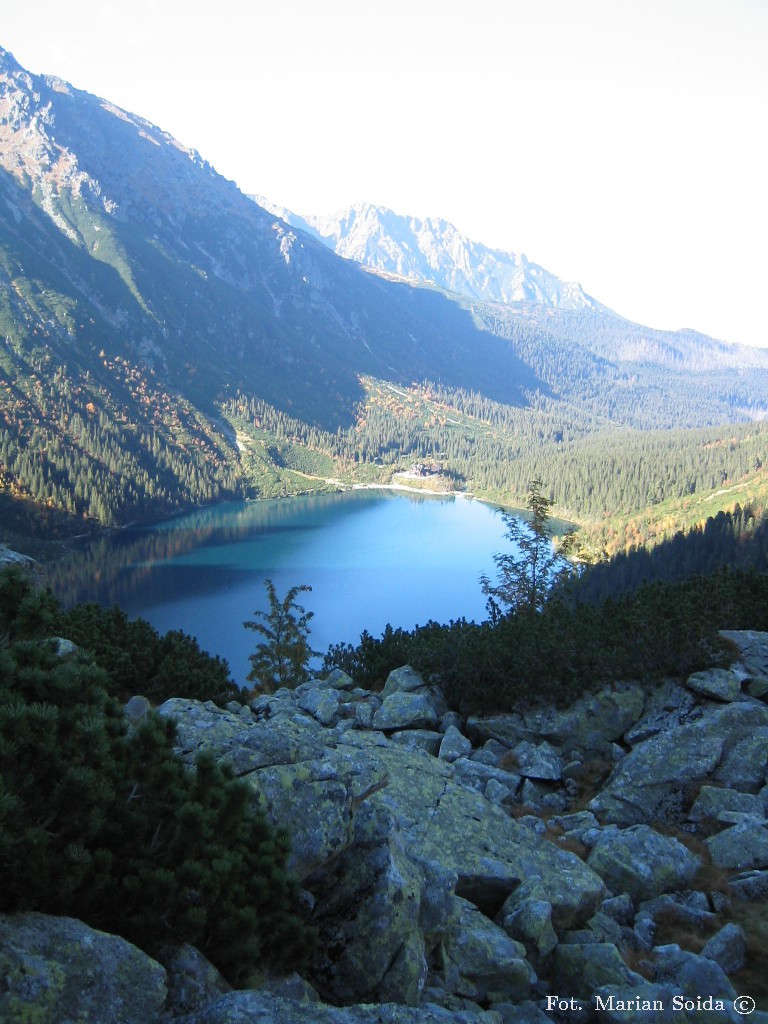 Morskie Oko z nad Czarnego Stawu