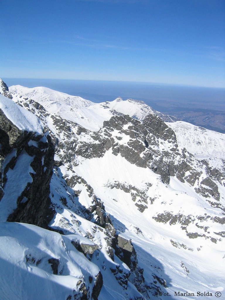 Giewont, Kościelce z grani Koziego Wierchu