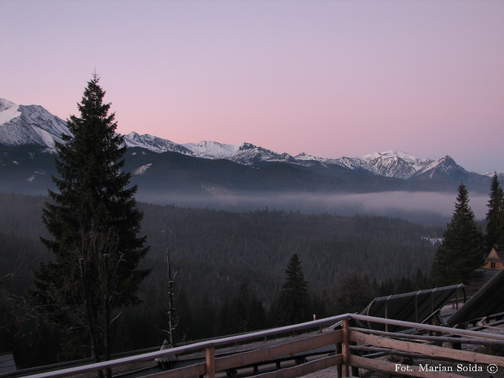 Kasprowy Wierch, Czerwone Wierchy, Giewont z Głodówki
