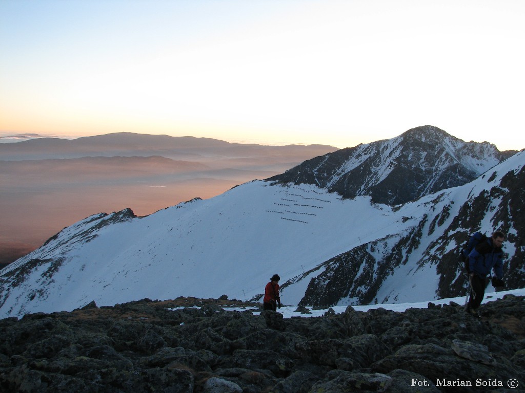 Niskie Tatry, Sławkowski Szczyt z Huncowskiego Szczytu