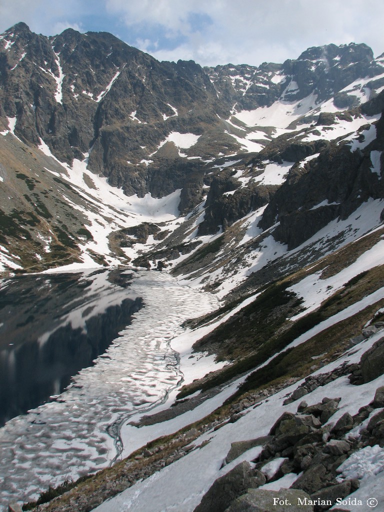 Granaty, Kozi Wierch, Czarny Staw Gąsienicowy ze stoku Małego Kościelca
