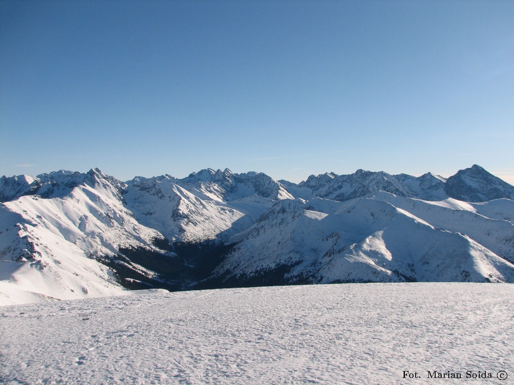 Wysokie Tatry z Małołączniaka