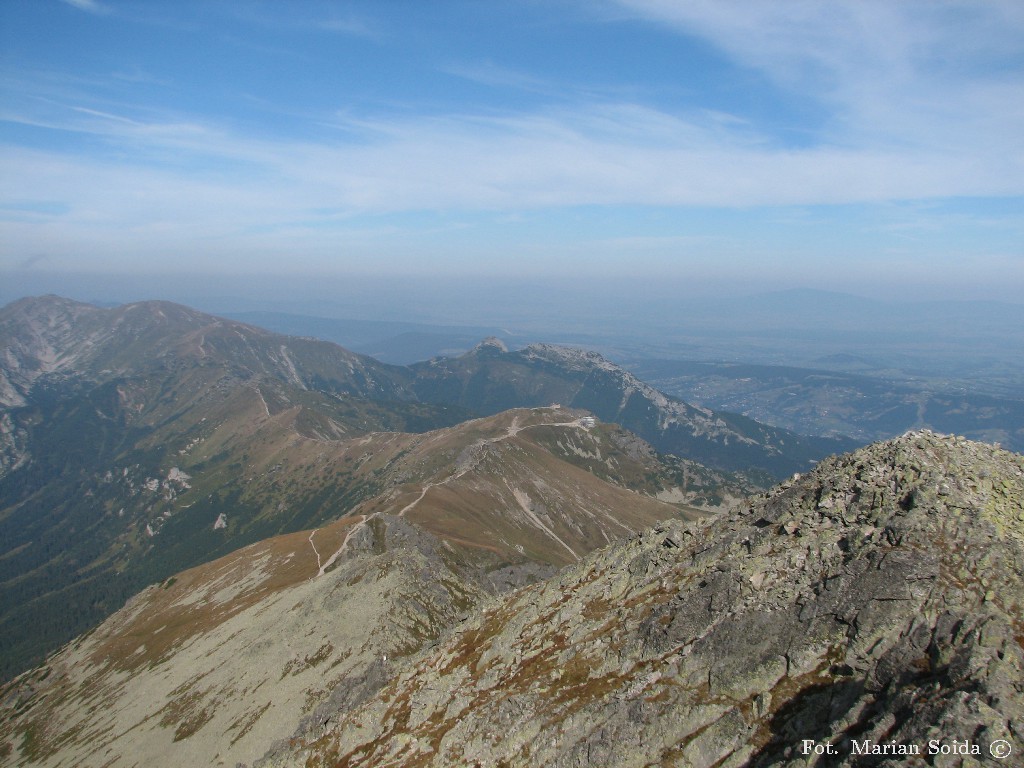 Czewone Wierchy, Giewont, Kasprowy ze Świnicy