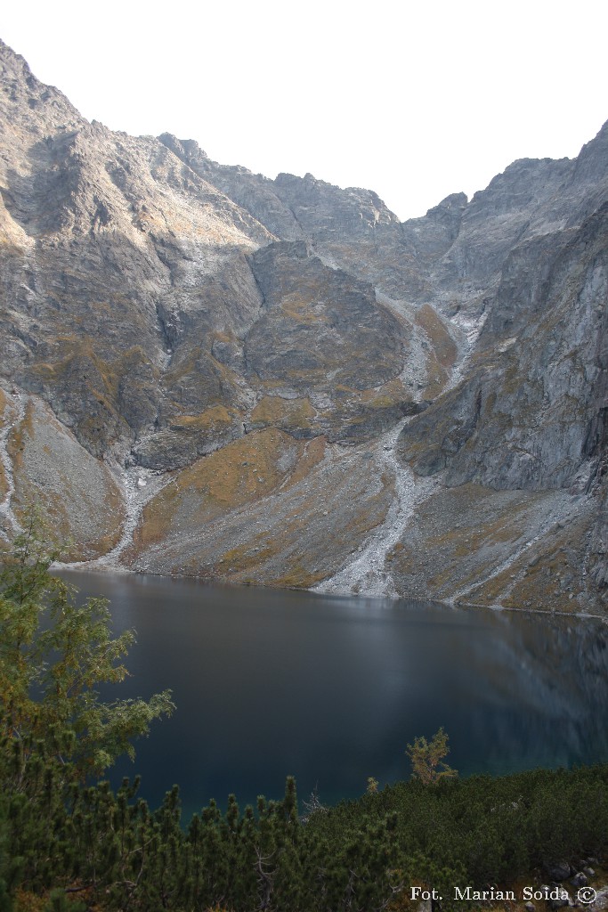 Rysy, Długi Piarg, Wołowy Grzbiet z nad Czarnego Stawu pod Rysami