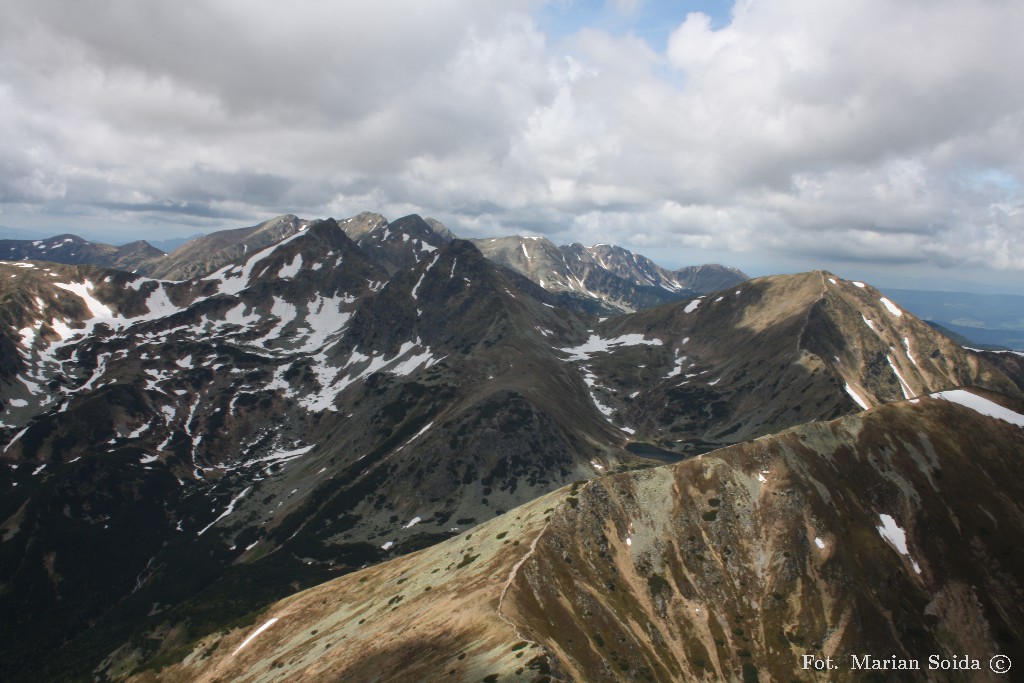 Zachodnie Tatry z Jarząbczego Wierchu