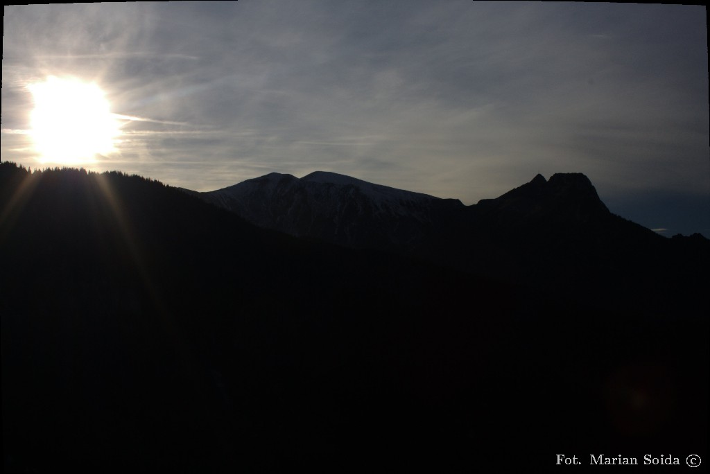 Czerwone Wierchy, Giewont ze Skupniowego Upłazu