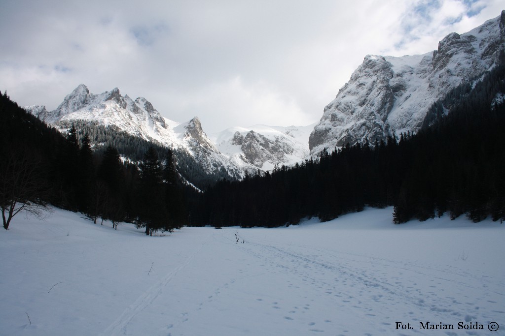 Giewont, Kopa Kondracka, Wielka Turnia z Wielkiej Polany Małołąckiej