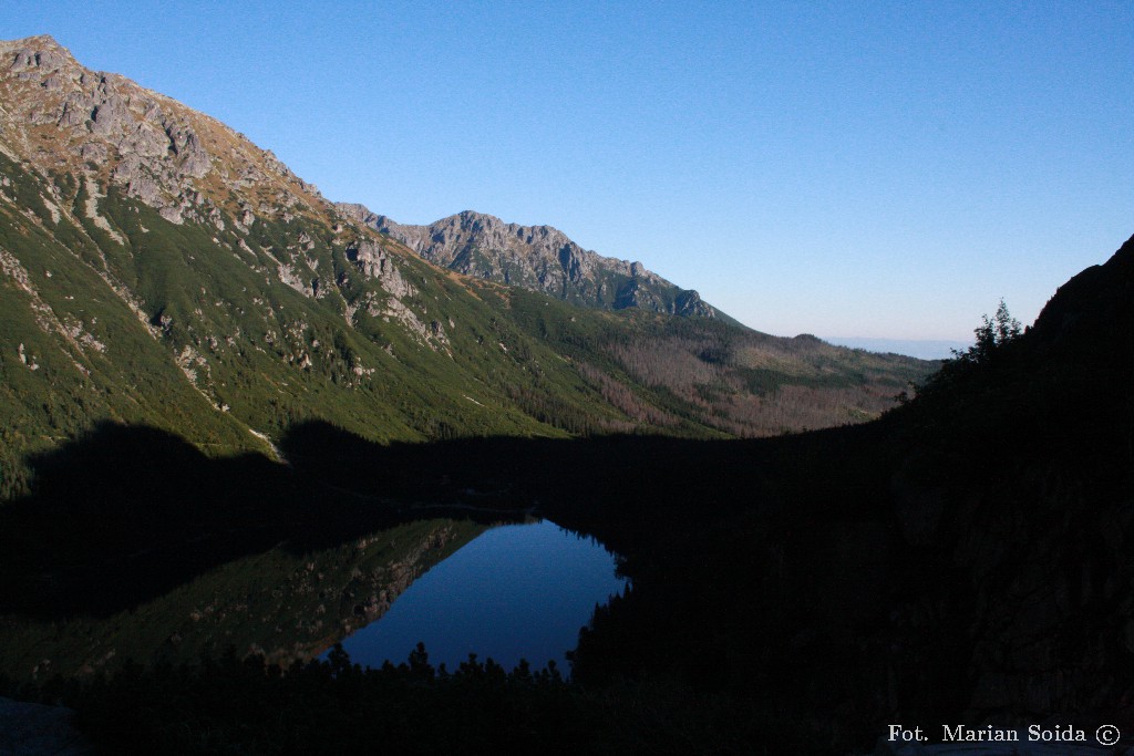 Morskie Oko z nad Czarnego Stawu pod Rysami