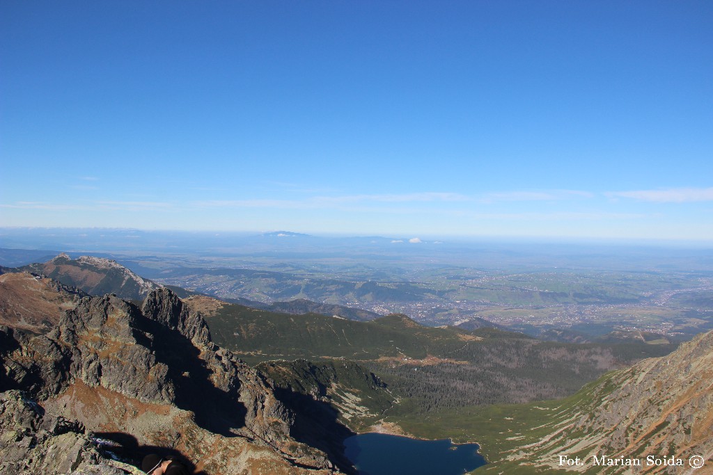 Panorama z Koziego Wierchu - Giewont, Kościelec, Dolina Gąsienicowa