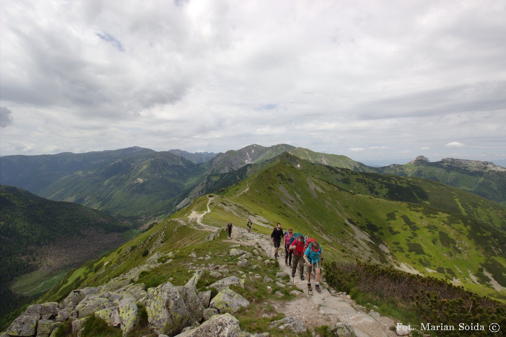 Zachodnie Tatry z podejścia pod Kasprowy Wierch